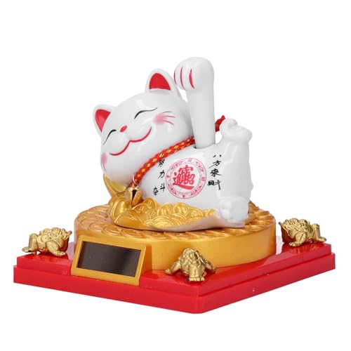 Glückskatze mit Winkendem Arm, Solarbetriebene Glückskatze, Liegende, Winkende Glückskatzenstatue, Dekoration Als Personalisierte Geschenke für Schreibtische, Fenster, Glückskatze mit Winkendem Arm, Solarbetriebene Glückskatze, Liegende, Winkende Glückskatzenstatue, Dekoration Als Personalisierte Geschenke für Schreibtische, Fenster, von Tonysa
