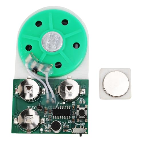 Tonysa Rekord -Sprachmodul, Grußkarte Musik Musik Sound Talk Chip, 4 Miniten Wiederholen Sie die Aufnahmefunktion für DIY -Grußkarte Musik Sound Talk Chip Musical Audio Radio Recorder von Tonysa