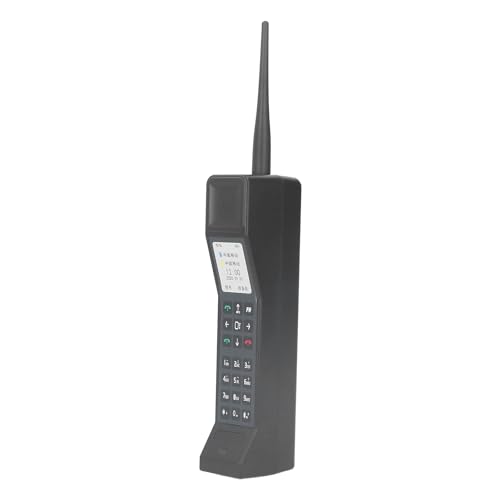 Tonysa Vintage-Telefon-Ornament, 80er-90er-Jahre-Telefon-Requisiten, Handy-Ornament, Simulations-Requisiten, Foto-Requisiten, Telefonmodell, Retro-Handy-Ornament (Black) von Tonysa