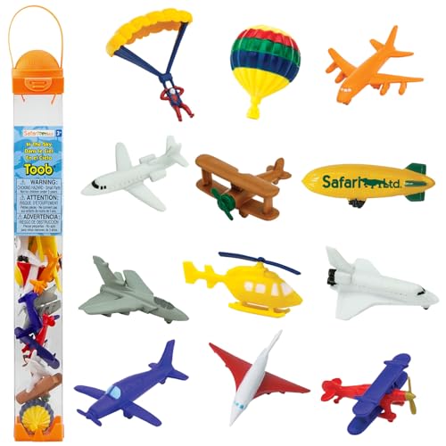 Safari Ltd. Sammelfiguren - Flugzeuge und Hubschrauber - 12 Figuren in Tube von Safari Ltd.