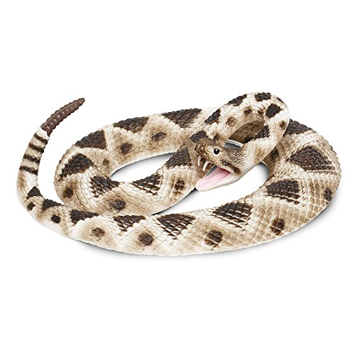 Toob Safari Ltd. Eastern Diamondback Klapperschlange Figur – Realistische 101,6 cm Modellfigur – Lernspielzeug für Jungen, Mädchen und Kinder ab 18 Monaten von Safari Ltd.