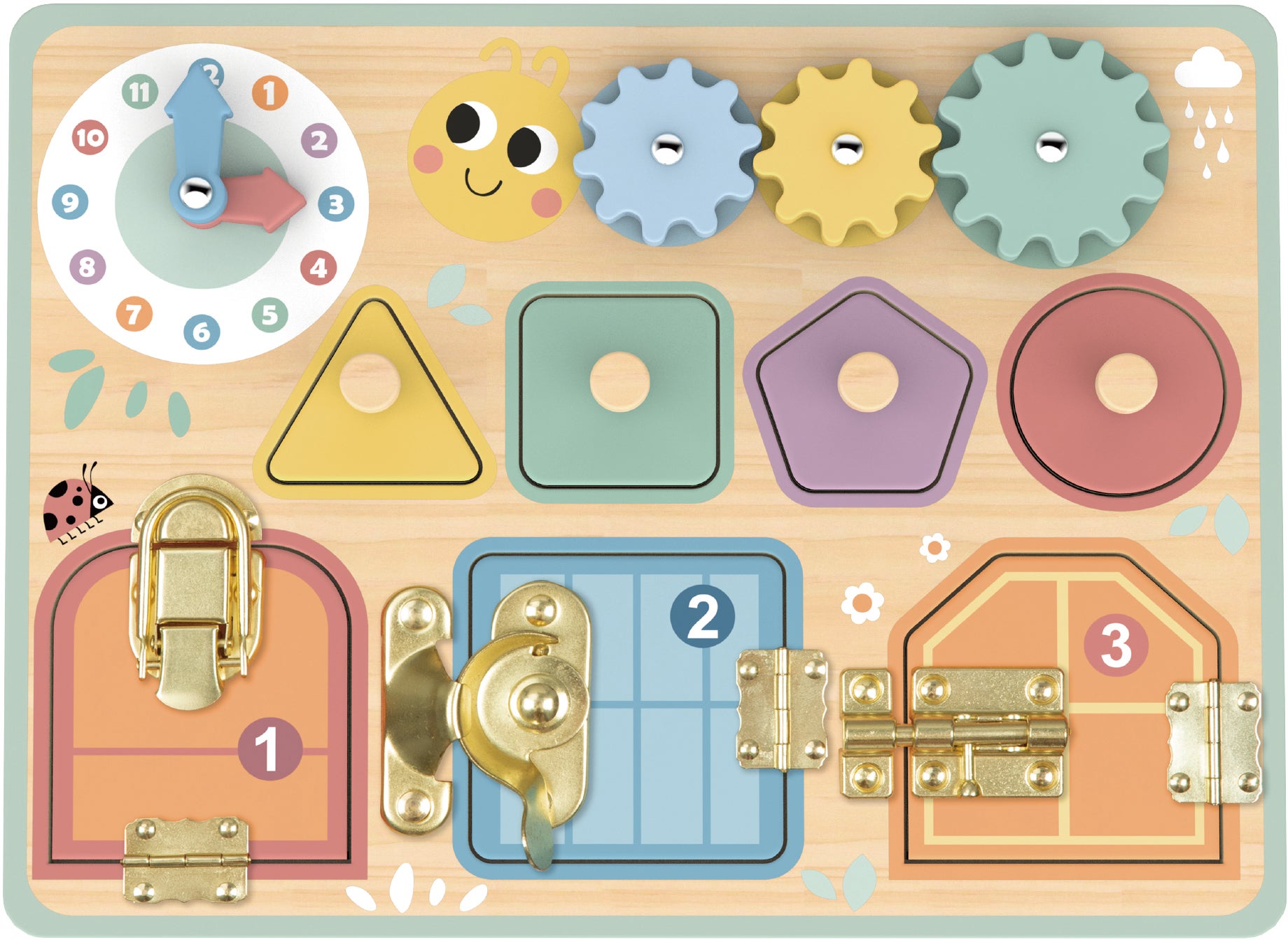 Tooky Toy Busy Board Aktivitätsspielzeug, Babyspielzeug Tooky Toy Busy Board Aktivitätsspielzeug, Babyspielzeug von Tooky Toy