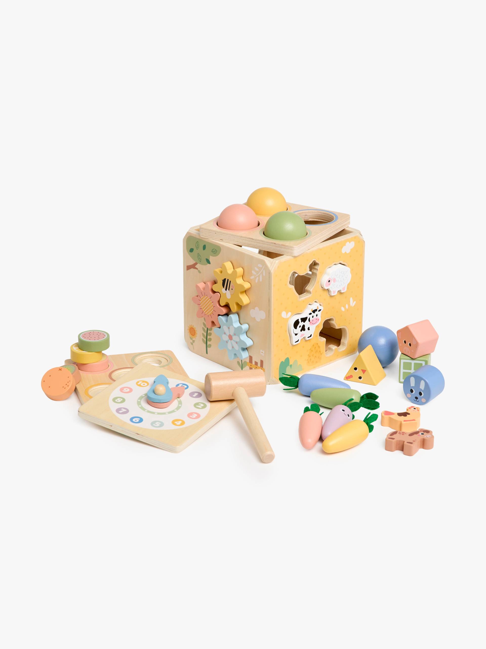 Tooky Toy Farm Box Aktivitätswürfel, Babyspielzeug Tooky Toy Farm Box Aktivitätswürfel, Babyspielzeug von Tooky Toy