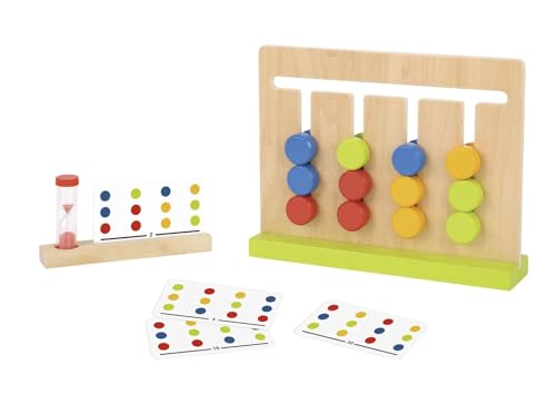 Tooky Toy Logische Farben Holzspielzeug für Kinder mit Mustern für Familienspaß mit 15 doppelseitige Karten mit Fach für Jungen und Mädchen + 36 Monate umweltfreundlich Tooky Toy Logische Farben Holzspielzeug für Kinder mit Mustern für Familienspaß mit 15 doppelseitige Karten mit Fach für Jungen und Mädchen + 36 Monate umweltfreundlich von Tooky Toy