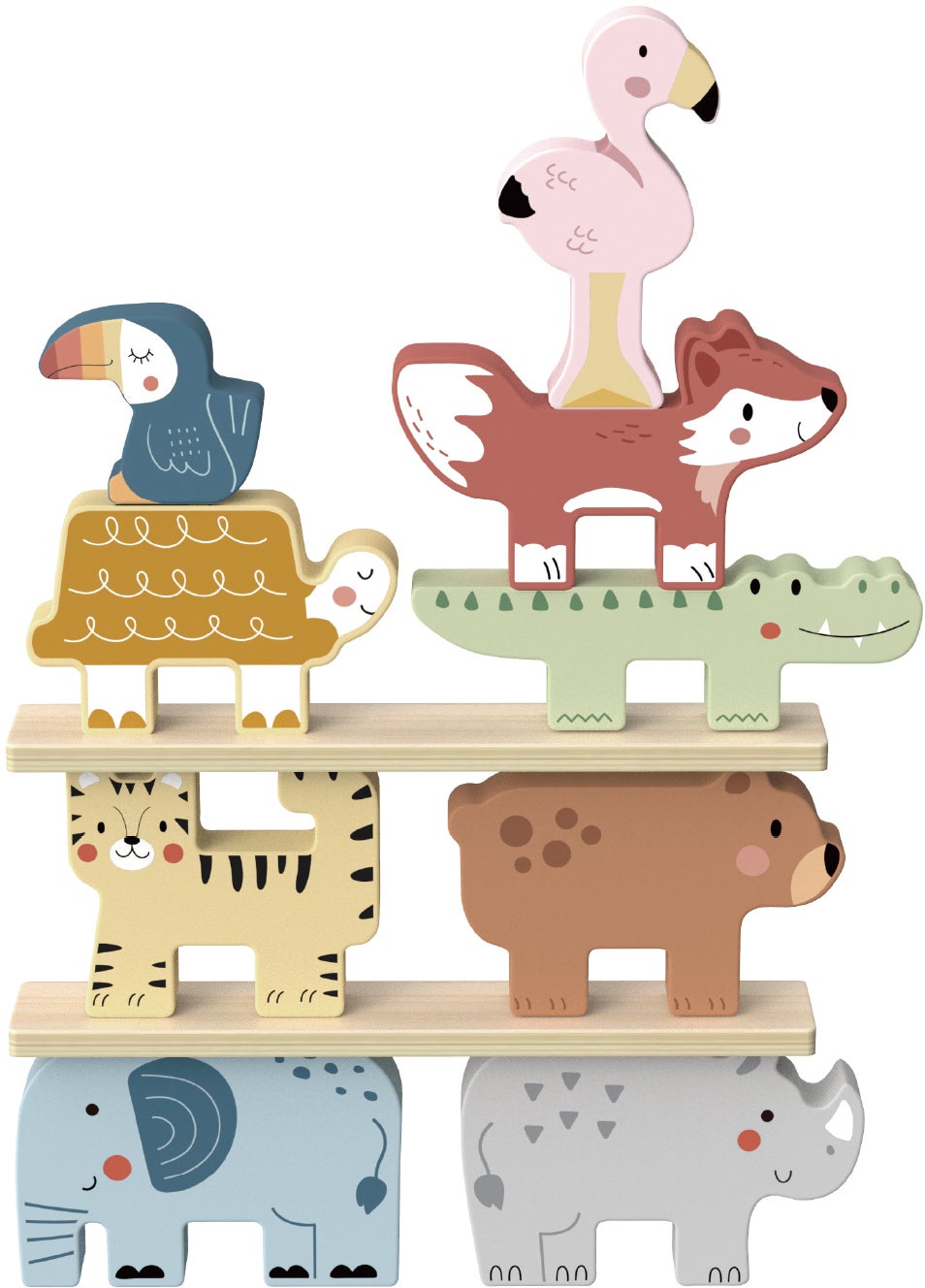 Tooky Toy Stapel-Tiere, Babyspielzeug Tooky Toy Stapel-Tiere, Babyspielzeug von Tooky Toy