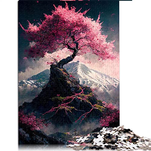 1000-teiliges Puzzle für Erwachsene Japanische Kirschblüten Puzzle für Erwachsene Kartonpuzzles Lernspiele für Erwachsene und Kinder (Größe 26 x 38 cm) von Toolo
