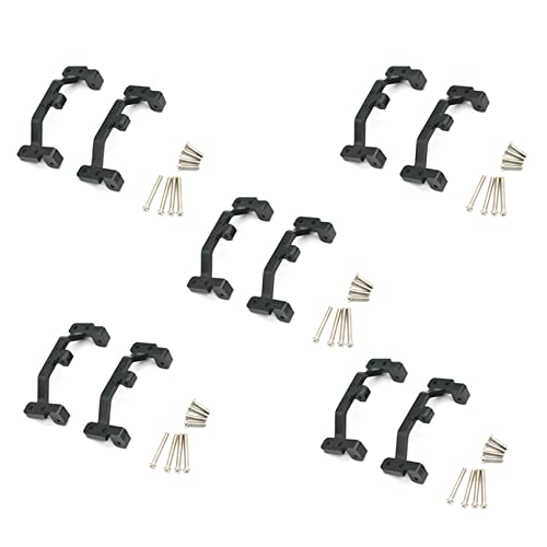 Toolvvik 10X Sitz Halterung Aus Metall Zugstange für Mn D90 D91 D99S Mn90 Mn99S 1/12 Rc Auto Upgrade Teile, Schwarz von Toolvvik