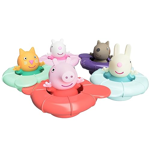 Tomy Toomies Peppa's Pool Party - 5 verbindende Ringbecher mit 5 Peppa Pig & Friends Water Squirter Babyspielzeug – Badewannenspielzeug +18 Monate - Baby Badespielzeug & Planschbecken Spielzeug Tomy Toomies Peppa's Pool Party - 5 verbindende Ringbecher mit 5 Peppa Pig & Friends Water Squirter Babyspielzeug – Badewannenspielzeug +18 Monate - Baby Badespielzeug & Planschbecken Spielzeug von Toomies