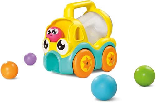Tomy Toomies Pic & Pop Laster | Spielzeuglaster mit Sich drehender Trommel und kullernden Kugeln | Lustiges Ursache-Wirkung-Spielzeug | Spielzeug für Kleinkinder ab 18 Monaten von Toomies