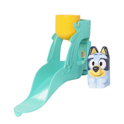 Toomies Blueys Wasserrutsche, Badespielzeug für Kleinkinder, Wasserspaß mit Drehaugen, Fördert Feinmotorik, Mit Saugnäpfen, Ab 18 Monaten von Toomies