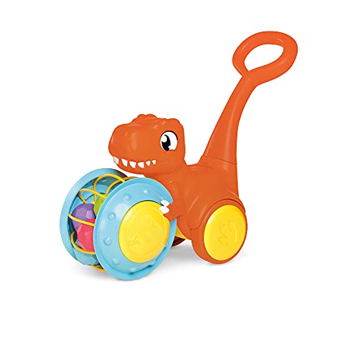Toomies E73254 Tomy Pic & Push T. Rex, Children, Jurassic World, Educational Push & Go Vehicle, Colourful Dinosaur Toy for Baby Boys & Girls Aged 12 Months +, Multicoloured von Toomies