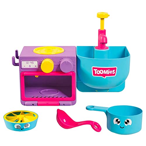 Toomies Bubble & Bake Badewannen Küche, Baby Badespielzeug, Wasserspielzeug, Badespielzeug für Kleinkinder, 2 in 1 Spielset, Badewannenspielzeug geeignet für Kinder ab 18 Monate + Toomies Bubble & Bake Badewannen Küche, Baby Badespielzeug, Wasserspielzeug, Badespielzeug für Kleinkinder, 2 in 1 Spielset, Badewannenspielzeug geeignet für Kinder ab 18 Monate + von Toomies