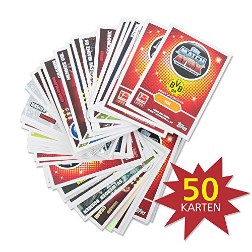 Top Media Match Attax Fußball Bundesliga Set 50x Sammelkarten+Limitierte Karte Maskottchen Saison 2016/2017 von Top Media