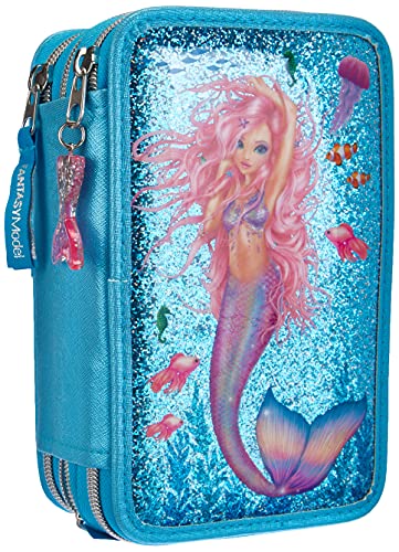 Depesche 10979 TOPModel Fantasy - Gefüllte 3-fach Federtasche im Mermaid Design, Federmappe ca. 7,5 x 13 x 20 cm groß, mit Filz- und Buntstiften, Lineal, Schere, Kleber, uvm. Depesche 10979 TOPModel Fantasy - Gefüllte 3-fach Federtasche im Mermaid Design, Federmappe ca. 7,5 x 13 x 20 cm groß, mit Filz- und Buntstiften, Lineal, Schere, Kleber, uvm. von Top Model