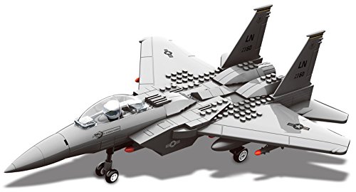 Top Race Militärisches Flugzeug Spielzeug, Konstruktion Kampfjet Modell für Kinder ab 6 Jahren, Kampfflugzeug für Jungen und Mädchen, Flug zum Selberbauen von Top Race