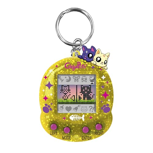 Top Secret Toys Giga Pet Virtual Pet für Kinder ab 5 Jahren, 90er Jahre Throwback, 2-in-1 StarCat & CompuKitty, 25th Anniversary Edition, verbesserte Sammleredition, Kinder lernen, sich um ein von Top Secret Toys