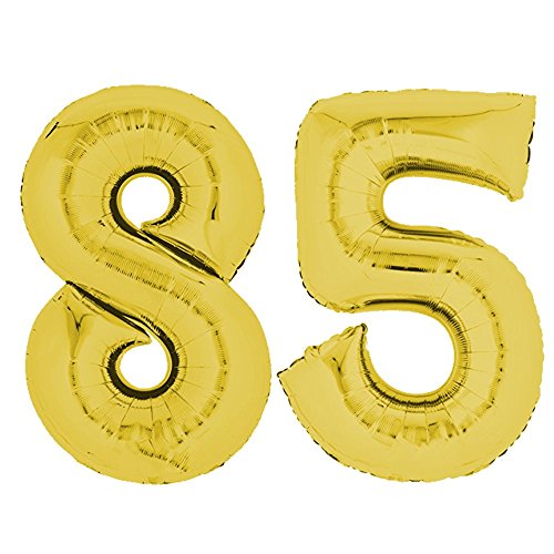 TOP TEN XXL Folienballon 80 cm Gold 85 Zahlenballon, Luftballon, Geburtstag, Heliumballon TOP TEN XXL Folienballon 80 cm Gold 85 Zahlenballon, Luftballon, Geburtstag, Heliumballon von TOP TEN