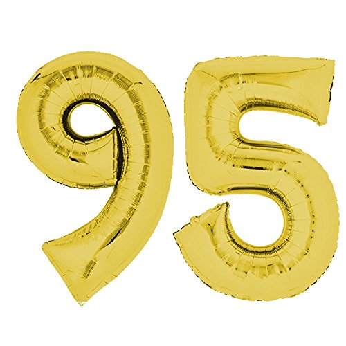 TOP TEN XXL Folienballon 80 cm Gold 95 Zahlenballon, Luftballon, Geburtstag, Heliumballon TOP TEN XXL Folienballon 80 cm Gold 95 Zahlenballon, Luftballon, Geburtstag, Heliumballon von TOP TEN
