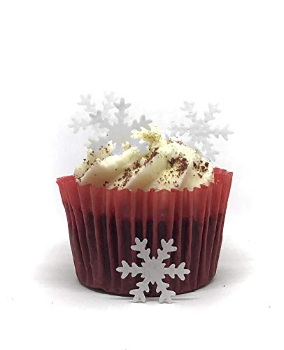 Kuchendekoration, essbar, mit Schneeflocken, Weiß, 100 Stück Kuchendekoration, essbar, mit Schneeflocken, Weiß, 100 Stück von Top That