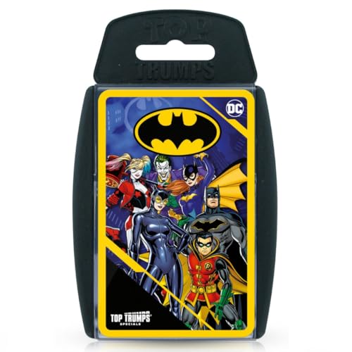 Top Trumps Batman Specials Kartenspiel, DC Comics Helden und Bösewichte aus Gotham City umfassen Batman, The Joker, Deathstroke, Harley Quinn und Robin, Geschenk und Spielzeug für Jungen und Mädchen Top Trumps Batman Specials Kartenspiel, DC Comics Helden und Bösewichte aus Gotham City umfassen Batman, The Joker, Deathstroke, Harley Quinn und Robin, Geschenk und Spielzeug für Jungen und Mädchen von Top Trumps