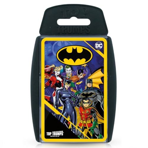 Top Trumps Batman Specials Kartenspiel, DC Comics Helden und Bösewichte aus Gotham City umfassen Batman, The Joker, Deathstroke, Harley Quinn und Robin, Geschenk und Spielzeug für Jungen und Mädchen von Top Trumps