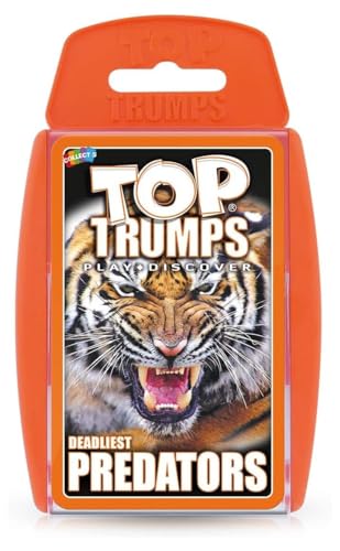 Top Trumps Deadliest Predators Classic Card Game, Learn Facts About The Great White Shark, Komodo Dragon and The King Cobra in This Educational Pack, Gift and Toy for Boys and Girls Aged 4 Plus von Top Trumps