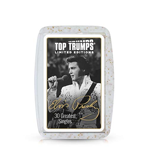 Top Trumps Elvis Presley Limited Edition Kartenspiel, Spielen Sie mit den 30 größten Liedern des King of Rock and Roll einschließlich Teddy Bear, Don't be Cruel and Suspicious Minds, für Kinder ab 6 von Top Trumps