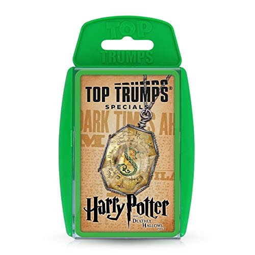 Top Trumps Harry Potter und die Heiligtümer des Todes Teil 1 Specials Kartenspiel, spielen Sie mit Harry, Ron, Hermine, Dumbledore, Hagrid und Voldemort, Geschenk und Spielzeug für Jungen und Mädchen ab 6 Jahren von Top Trumps