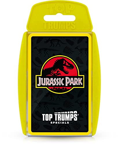 Top Trumps Jurassic Park Specials Kartenspiel, Reise durch Isla Nublar und Spiel mit Dr. Malcolm, Donald Gennaro, Eric Kirby und Alan Grant, pädagogisches Geschenk und Spielzeug für Jungen und Mädchen von Top Trumps