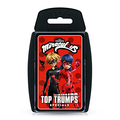 Top Trumps Miraculous Specials Kartenspiel, Spielen Sie mit Ladybug und ihren Freunden, einschließlich Bienenkönigin, Cat Noir, Rena Rogue und Adrien Agreste, pädagogisches Geschenk und Spielzeug für Top Trumps Miraculous Specials Kartenspiel, Spielen Sie mit Ladybug und ihren Freunden, einschließlich Bienenkönigin, Cat Noir, Rena Rogue und Adrien Agreste, pädagogisches Geschenk und Spielzeug für von Top Trumps