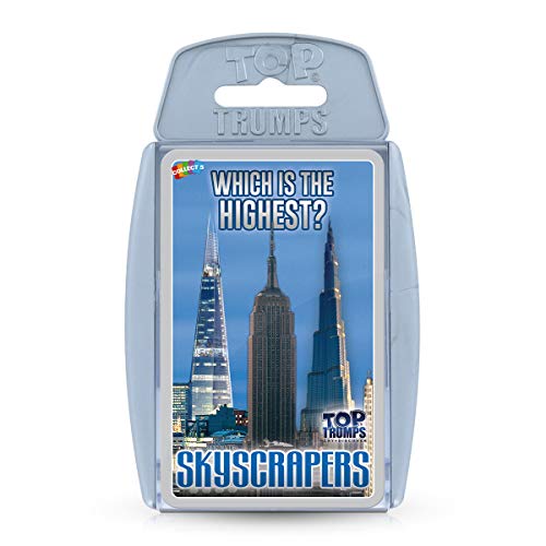 Top Trumps Skyscrapers Classics Kartenspiel, erfahren Sie Fakten über den Burj Khalifa, The Shard und das Empire State Building in diesem pädagogischen Spiel, Geschenk und Spielzeug für Jungen und von Top Trumps