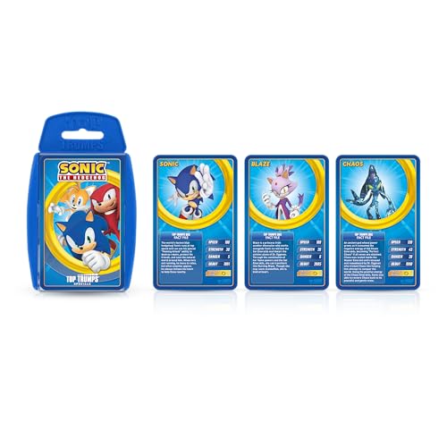 Top Trumps Sonic The Hedgehog Specials Kartenspiel, Spiel mit Schwanz, Knuckles, Eggman, Chaos, Blaze und Chaos aus dem ikonischen Sega MegaDrive-Spiel, pädagogisches Geschenk und Spielzeug für Jungen Top Trumps Sonic The Hedgehog Specials Kartenspiel, Spiel mit Schwanz, Knuckles, Eggman, Chaos, Blaze und Chaos aus dem ikonischen Sega MegaDrive-Spiel, pädagogisches Geschenk und Spielzeug für Jungen von Top Trumps