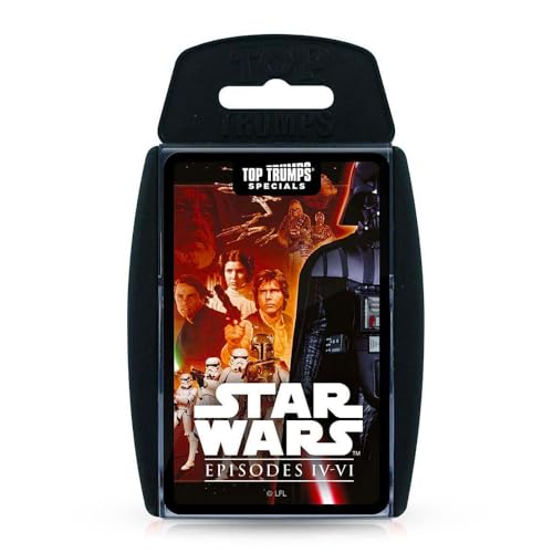 Top Trumps Star Wars Episoden 4-6 Specials Kartenspiel, Spielen Sie mit Luke Skywalker, Darth Vader, Kaiser Palpatine und Obi-Wan Kenobi, pädagogisch für 2 Plus Spieler ist EIN tolles Geschenk für von Top Trumps