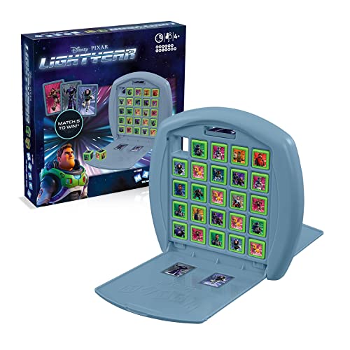 Top Trumps Disney Pixar Lightyear Match Brettspiel, Spiel mit Izzy, Mo, Zurg, Sox die Katze und Buzz selbst, Lernstrategiespiel ab 4 Jahren von Top Trumps