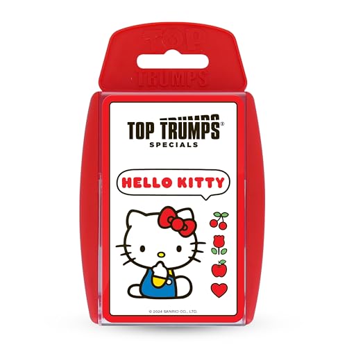 Top Trumps Hello Kitty Specials Kartenspiel, entdecken, mit Hello Kitty spielen und alle ihre Lieblingshobbys entdecken, pädagogisches Geschenk für Kinder ab 6 Jahren, Rosa, Pastellfarben Top Trumps Hello Kitty Specials Kartenspiel, entdecken, mit Hello Kitty spielen und alle ihre Lieblingshobbys entdecken, pädagogisches Geschenk für Kinder ab 6 Jahren, Rosa, Pastellfarben von Top Trumps