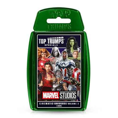 Top Trumps Marvel Cinematic Universe Volume 2 Spezial-Kartenspiel, Spielen Sie mit Spider-Man, Captain America und Scarlet Witch, Lernspiel für unterwegs, tolles Geschenk für Kinder ab 6 Jahren von Top Trumps
