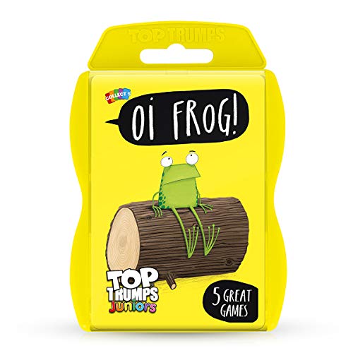 Top Trumps Oi Frog! Junior-Kartenspiel, enthält 5 Spiele von Spot The Difference, Take 5, Mini, Beobachtungsquiz und Paare, pädagogisches Geschenk und Spielzeug für Jungen und Mädchen ab 3 Jahren Top Trumps Oi Frog! Junior-Kartenspiel, enthält 5 Spiele von Spot The Difference, Take 5, Mini, Beobachtungsquiz und Paare, pädagogisches Geschenk und Spielzeug für Jungen und Mädchen ab 3 Jahren von Top Trumps