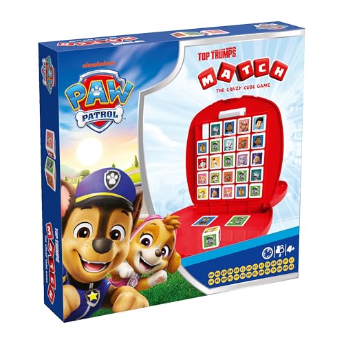 Top Trumps Paw Patrol Match Brettspiel ab 4 Jahren - Matchspiel 2 Spieler - Spiele für Kinder - Logikbrettspiel - Kinderspiele von Top Trumps