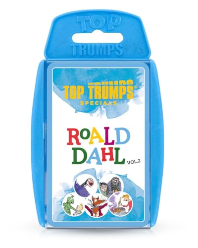 Top Trumps Roald Dahl Vol.2 Specials Kartenspiel, Spielen mit fantastischem Herr Fox, James und dem riesigen Pfirsich, The Twits and The Witches, pädagogisch für 2 plus Spieler ist ein tolles Geschenk für Kinder ab 6 Jahren Top Trumps Roald Dahl Vol.2 Specials Kartenspiel, Spielen mit fantastischem Herr Fox, James und dem riesigen Pfirsich, The Twits and The Witches, pädagogisch für 2 plus Spieler ist ein tolles Geschenk für Kinder ab 6 Jahren von Top Trumps