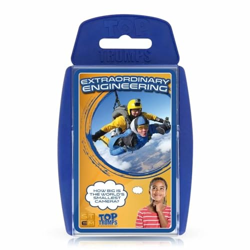Top Trumps STEM: Außergewöhnliches Ingenieursklassiker-Kartenspiel, erfahren Sie Fakten über römische Sanitation und biomedizinische Bildgebung in diesem pädagogischen Deck, Geschenke und Spielzeug Top Trumps STEM: Außergewöhnliches Ingenieursklassiker-Kartenspiel, erfahren Sie Fakten über römische Sanitation und biomedizinische Bildgebung in diesem pädagogischen Deck, Geschenke und Spielzeug von Top Trumps