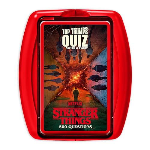 Top Trumps Stranger Things: Quizspiele - Trivia-Quiz - Teen-Spiele - Tolle Reisespiele und Roadtrip-Spiele - Trivia-Outdoor-Spiele - Familienspiele für Jugendliche und Erwachsene ab 2 Jahren - ab 15 von Top Trumps