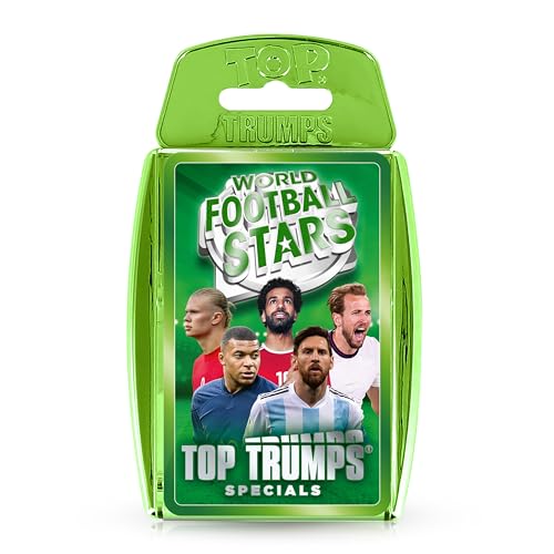 Top Trumps World Football Stars Specials Kartenspiel Grün, Spielen mit Lionel Messi, Neymar und Harry Kane, pädagogisches Geschenk und Spielzeug ab 6 Jahren Top Trumps World Football Stars Specials Kartenspiel Grün, Spielen mit Lionel Messi, Neymar und Harry Kane, pädagogisches Geschenk und Spielzeug ab 6 Jahren von Top Trumps