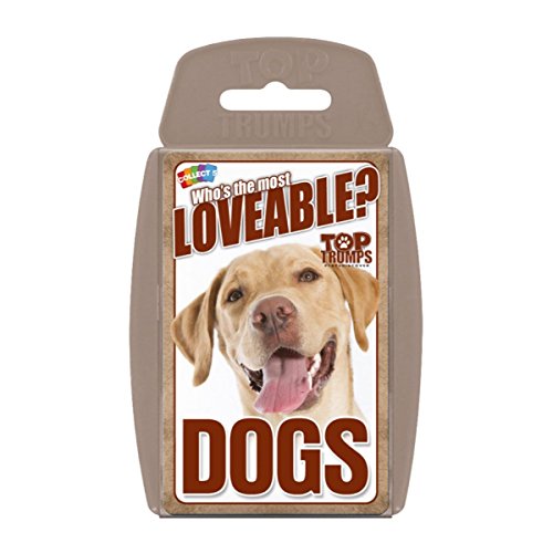 Winning Moves 001961 Top Trumps Hunde – Quartett Kartenspiel (Englische Edition), Lovable Dogs von Top Trumps