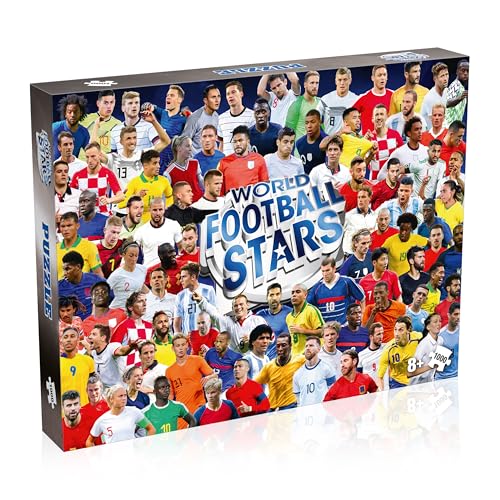 Winning Moves World Football Stars 1000-teiliges Puzzlespiel, Fußballspieler wie Harry Kane, Pele, Maradona, Lucy Bronze und Carli Lloyd, für Spieler ab 4 Jahren Winning Moves World Football Stars 1000-teiliges Puzzlespiel, Fußballspieler wie Harry Kane, Pele, Maradona, Lucy Bronze und Carli Lloyd, für Spieler ab 4 Jahren von Top Trumps