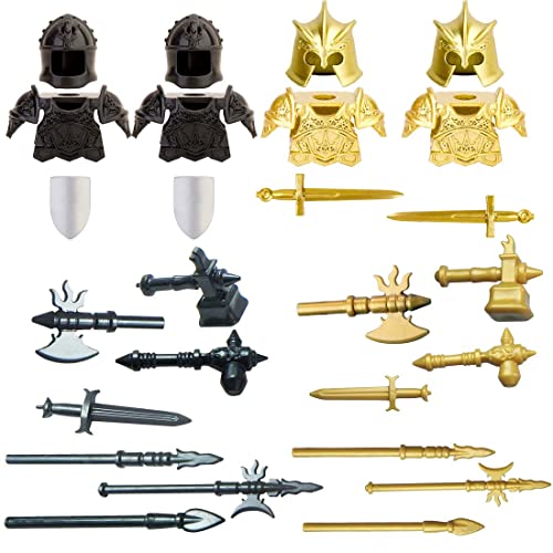 TopBrixx Custom Minifiguren Waffen Set, 26 Stück Custom Waffen Set für Soldat Minifiguren, Figuren Waffen Kompatibel mit Lego von TopBrixx