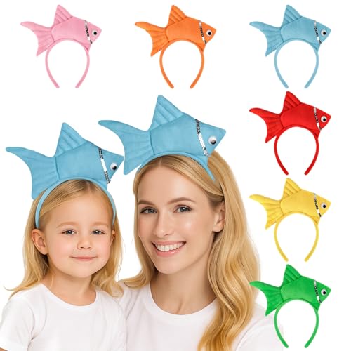 TOPTIE 6 Stück Fisch-Stirnbänder, Kostüm-Party-Zubehör, Halloween, Stirnband, Osterdekoration TOPTIE 6 Stück Fisch-Stirnbänder, Kostüm-Party-Zubehör, Halloween, Stirnband, Osterdekoration von TopTie