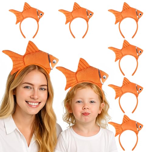 TOPTIE 6er Pack Fisch-Haarreife Kostüm-Party-Accessoire Halloween-Haarreif Osterdekoration TOPTIE 6er Pack Fisch-Haarreife Kostüm-Party-Accessoire Halloween-Haarreif Osterdekoration von TopTie