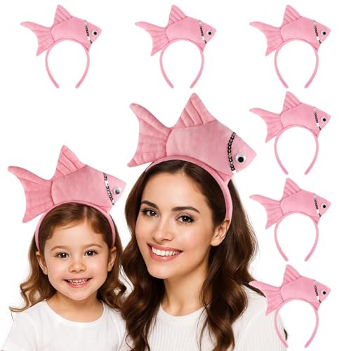 TOPTIE 6er Pack Fisch-Haarreife Kostüm-Party-Accessoire Halloween-Haarreif Osterdekoration TOPTIE 6er Pack Fisch-Haarreife Kostüm-Party-Accessoire Halloween-Haarreif Osterdekoration von TopTie