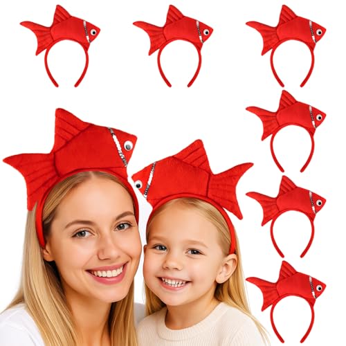 TOPTIE 6 Stück Fisch-Stirnbänder, Kostüm-Party-Zubehör, Halloween, Stirnband, Osterdekoration TOPTIE 6 Stück Fisch-Stirnbänder, Kostüm-Party-Zubehör, Halloween, Stirnband, Osterdekoration von TopTie