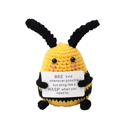 Topassion Positive Kartoffel Kreative Gestrickte Woll-Puppe Pocket Hug Glücksbringer Glückskartoffel Energie Geschenkideen für Freundin Freund von Topassion